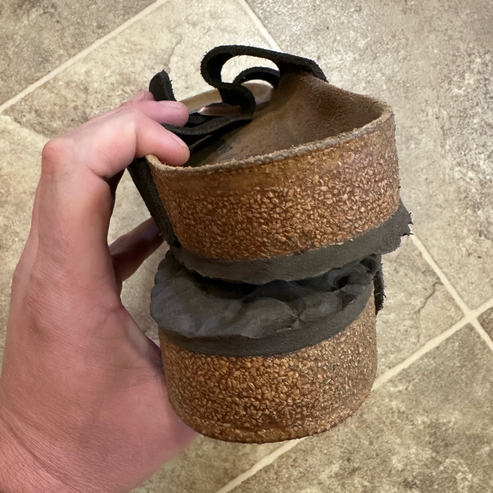 Birkenstock Men's Brown Suede Sandals - Picture 6 of 7